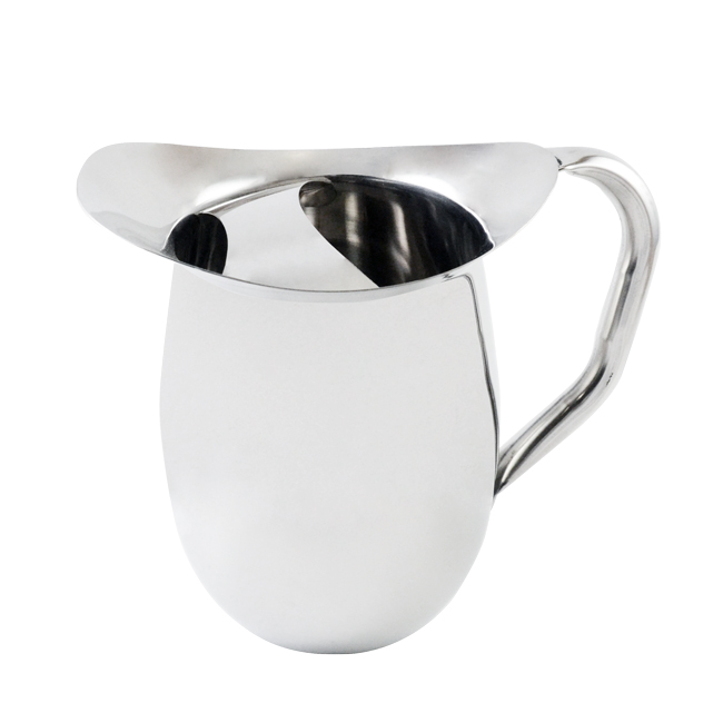 Omcan Stainless Steel Bell Pitcher with Ice Guard