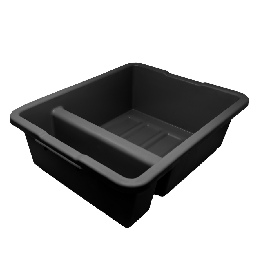 Omcan 21" x 17" x 7" Polypropylene Divided Bus Box / Dish Bo