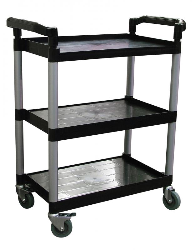 Omcan Plastic Bussing Cart with tray size
