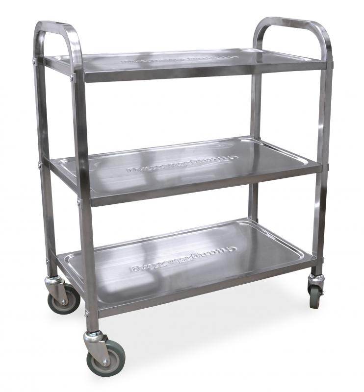 Omcan Stainless Steel Bussing Cart with tray size