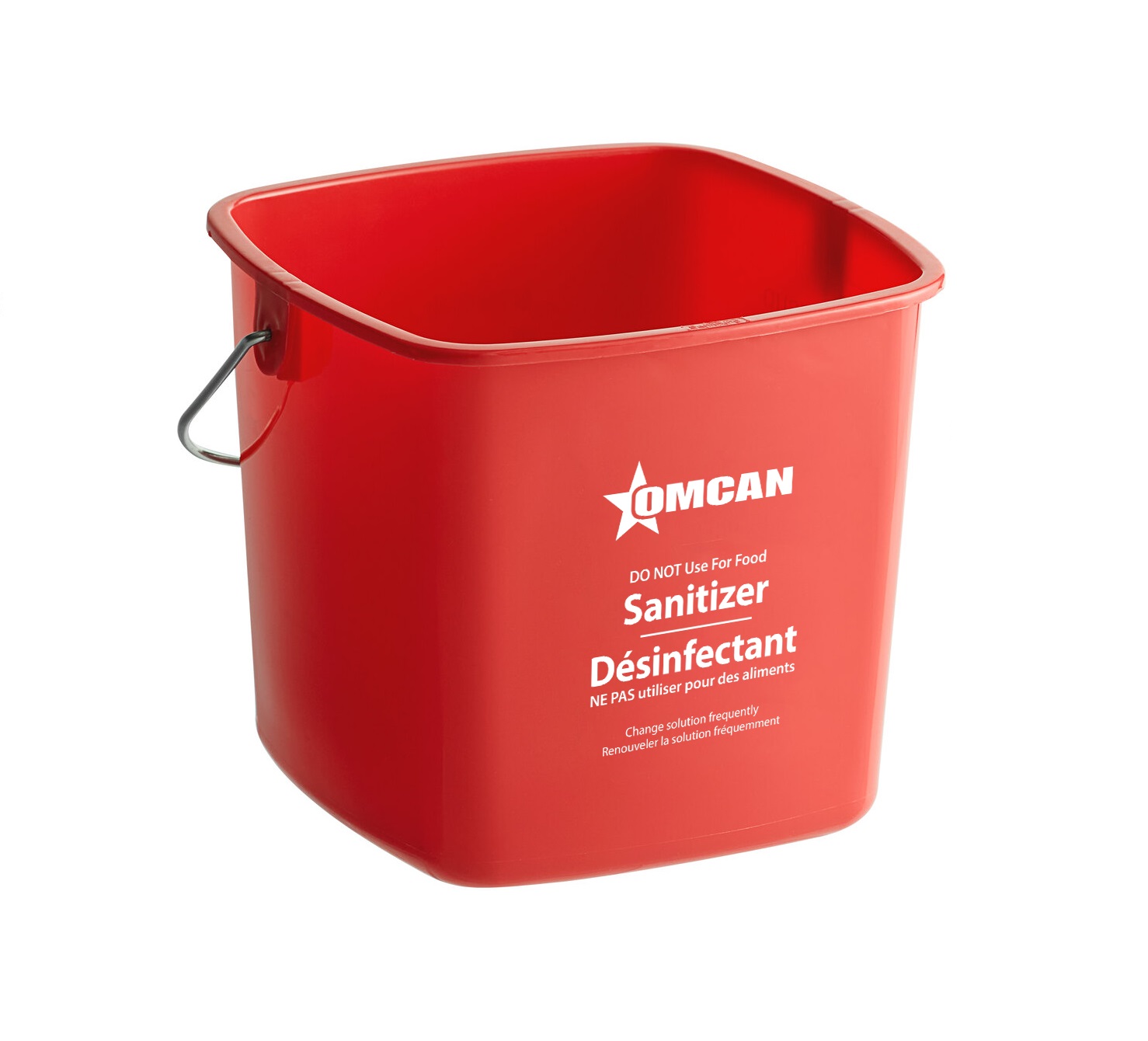 Omcan Red Cleaning And Sanitizing Pail