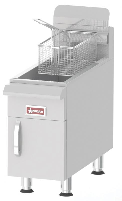 Omcan 15 lb Oil Capacity Commercial Countertop Fryer with 26,500 BTU