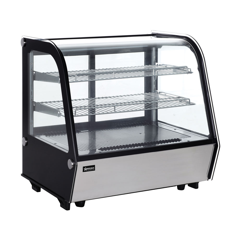Omcan Two (2) Shelf Countertop Refrigerated Display, . ( ), Stainless Steel