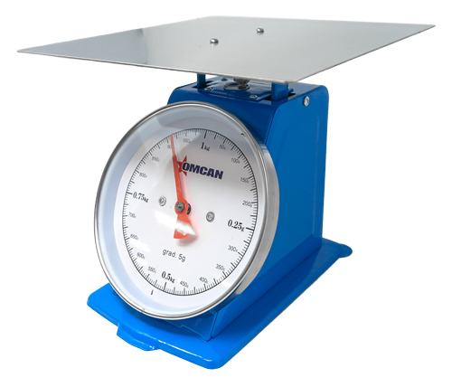 Omcan . capacity Dial Spring Scale with Stainless Steel Plate