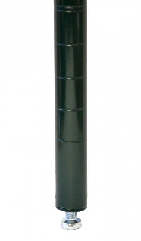 Omcan Dark Green Epoxy Post with Leveler
