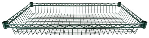 Omcan Dark Green Epoxy Wire Basket Omcan Dark Green Epoxy Wire Basket - 4