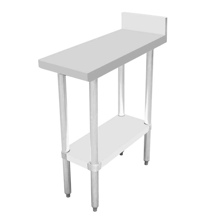 Omcan Equipment Filler Table with Backsplash