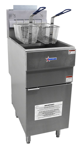 Omcan 35-40 lb. Floor Fryer – 90,000 BTU