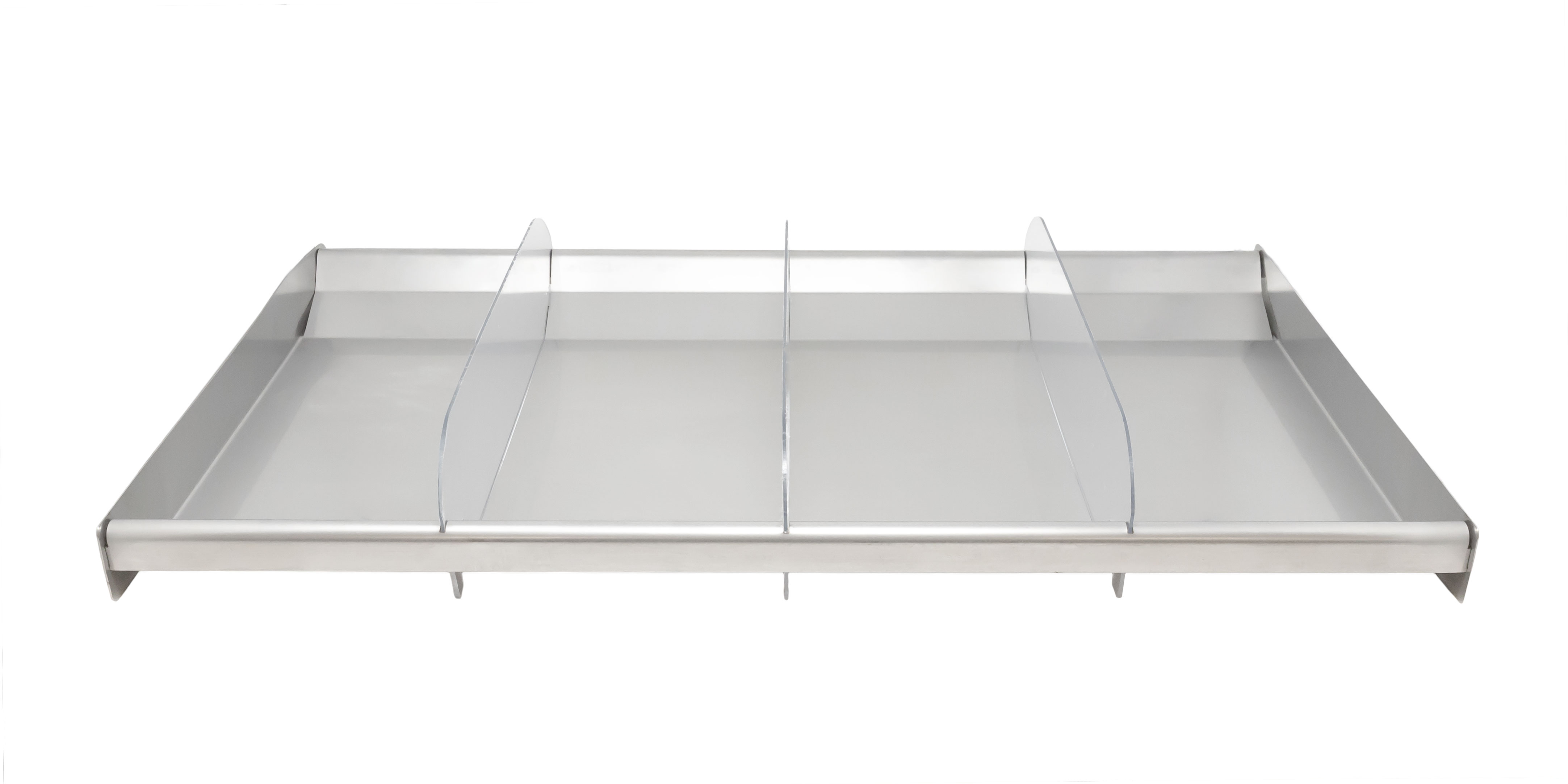Omcan Reversible Stainless Steel Tray with Clear Dividers