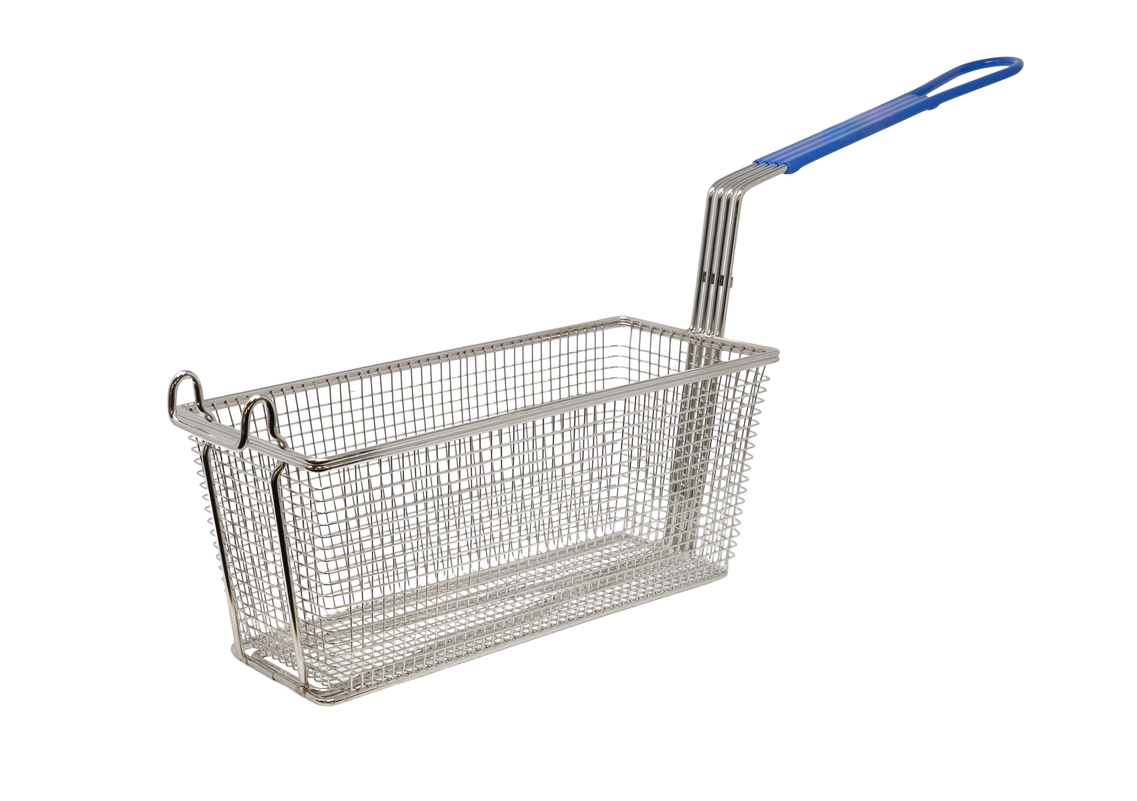 Omcan Nickel-Plated Iron Fryer Basket with Handle