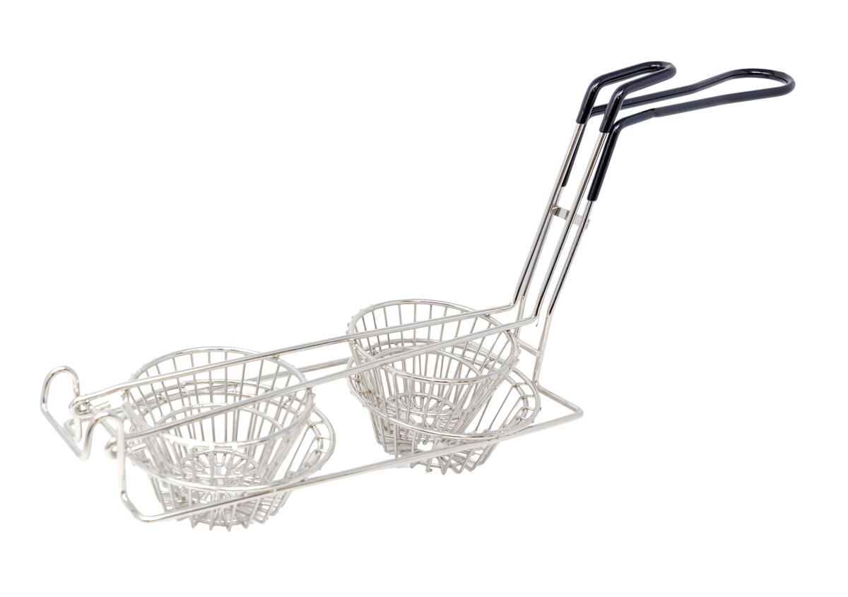 Omcan Tortilla Double Taco Cup Fry Basket