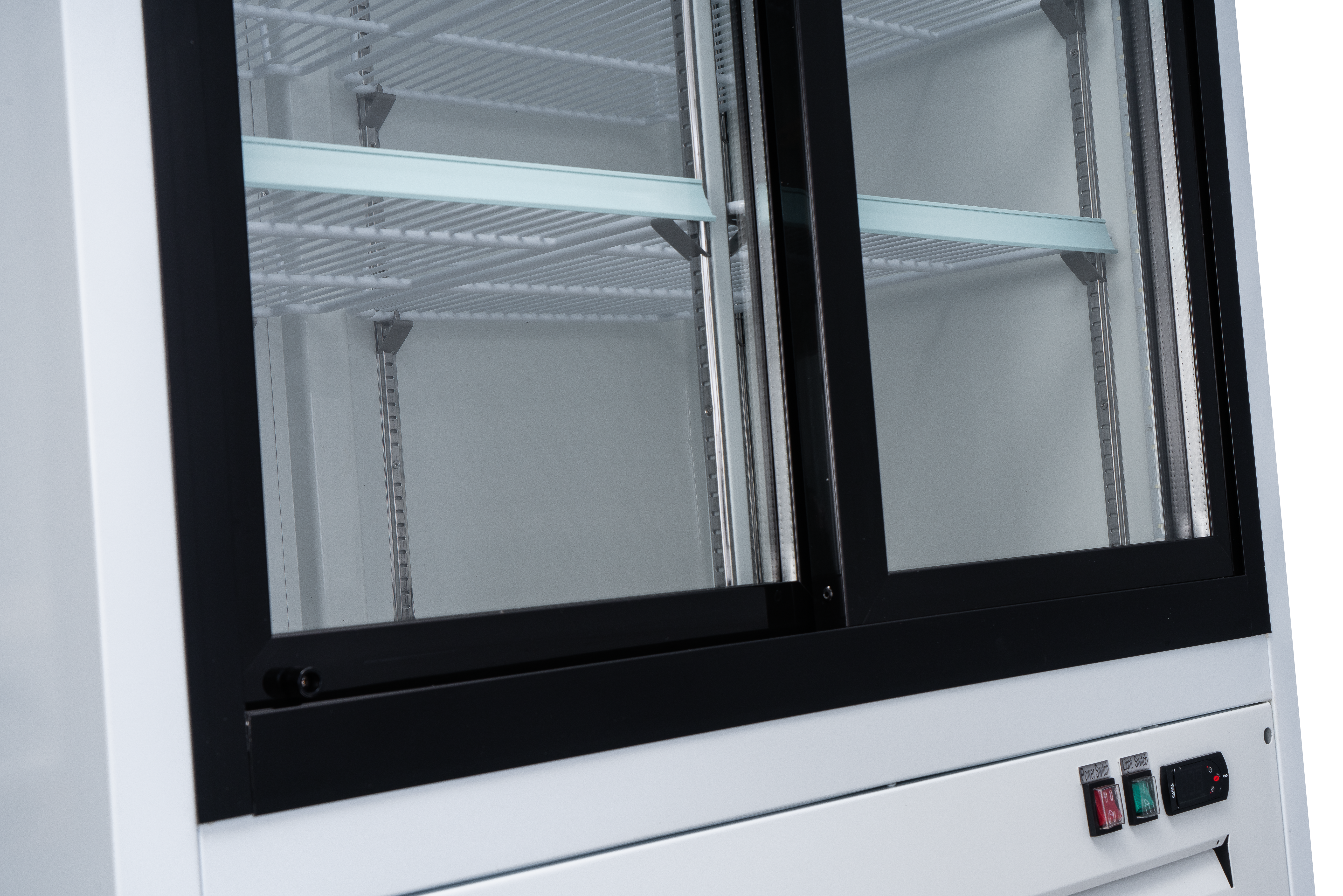 Omcan One (1) Glass Door Display Refrigerator with Lightbox, . ( )