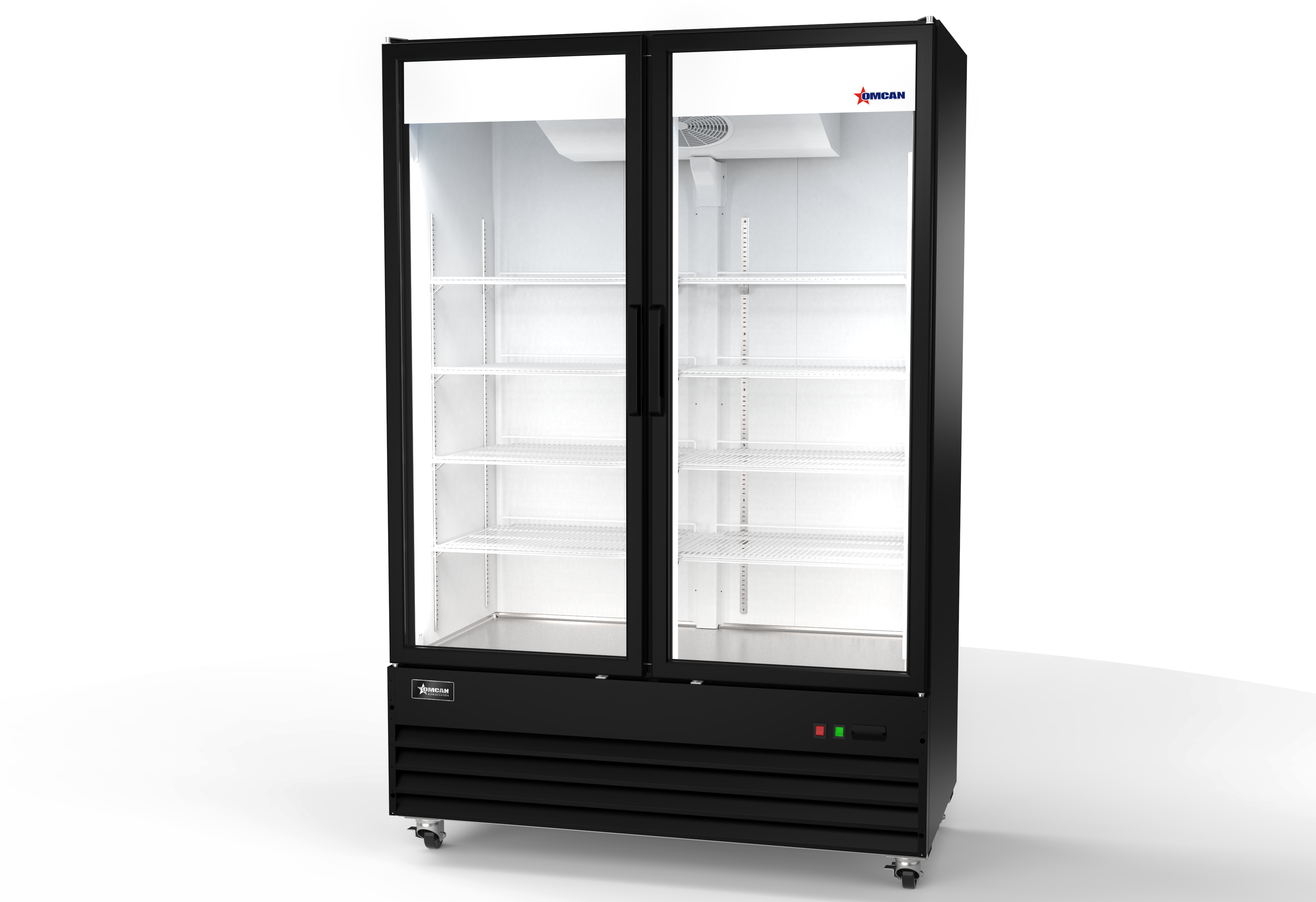 Omcan Two (2) Glass door Display Refrigerator, . ( )
