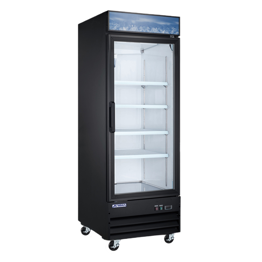 Aurora One (1) Glass Door Display Refrigerator with Lightbox, . ( )