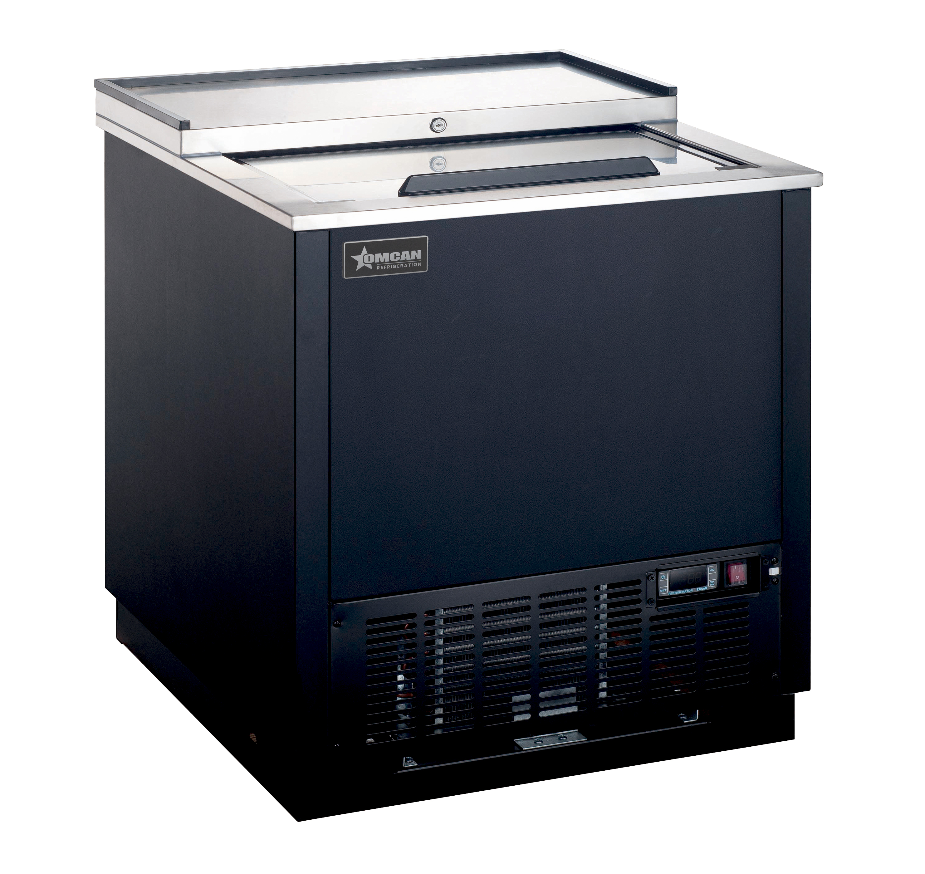 Omcan Black Glass Froster / Plate Chiller with Capacity