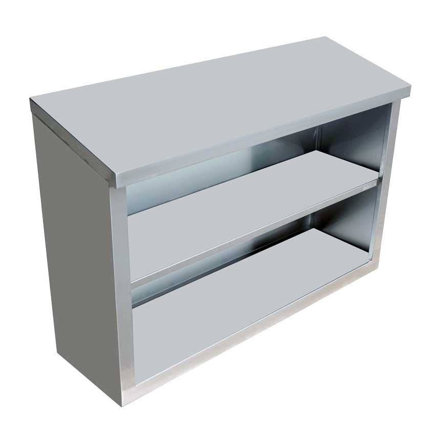 Omcan Stainless Steel Open Wall Cabinet