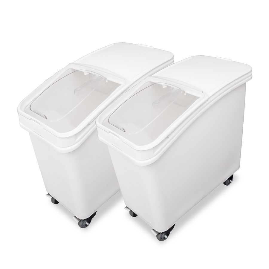 Omcan lon ( ) Ingredient Bin with Sliding Lid and Scoop - Pack of 2