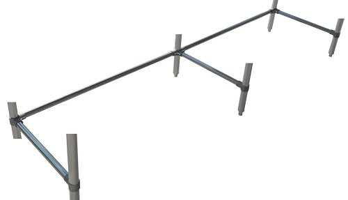 Omcan Galvanized Leg Brace for Worktable