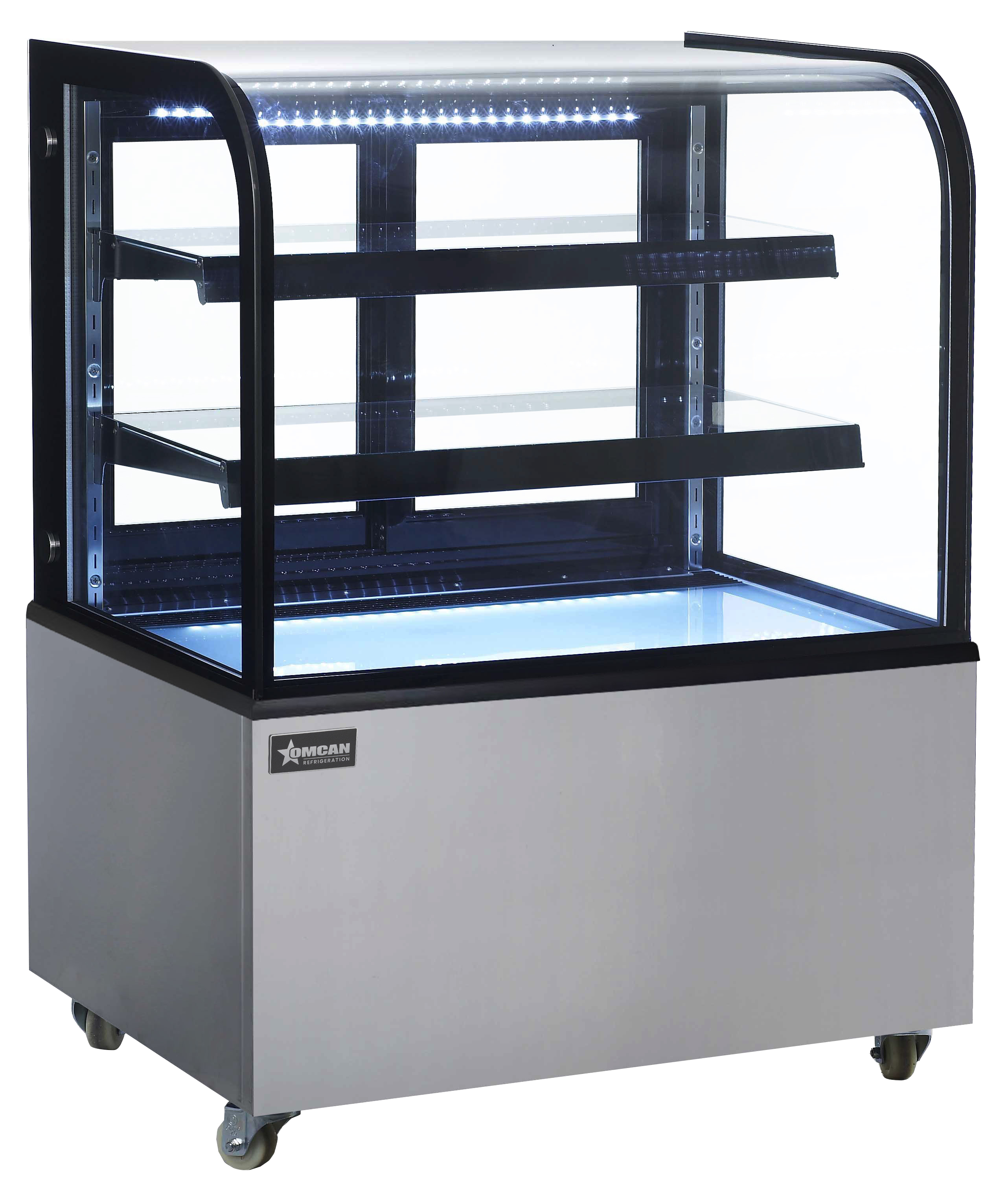 Omcan Two (2) Shelf Non-Refrigerated Dry Bakery Display Case, ( )