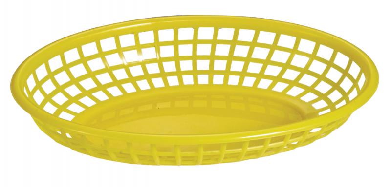 Omcan Plastic Oval Fast Food Serving Basket