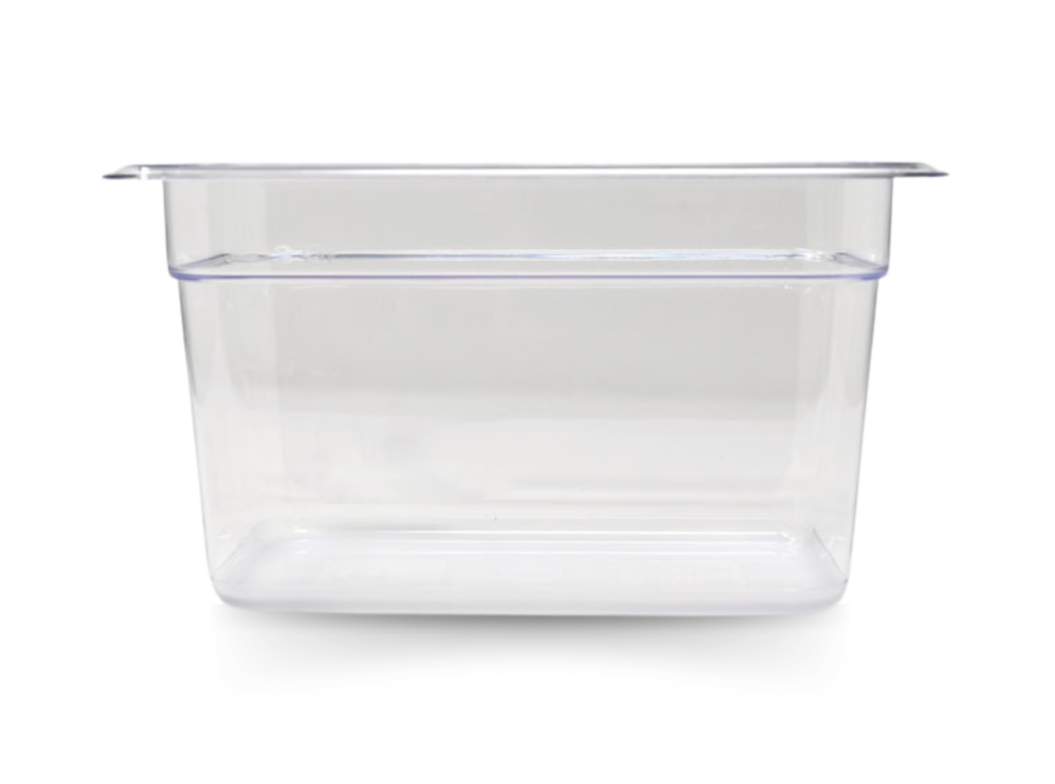 Omcan GN 1/4 Fourth-size Polycarbonate Clear Food Pan, Deep