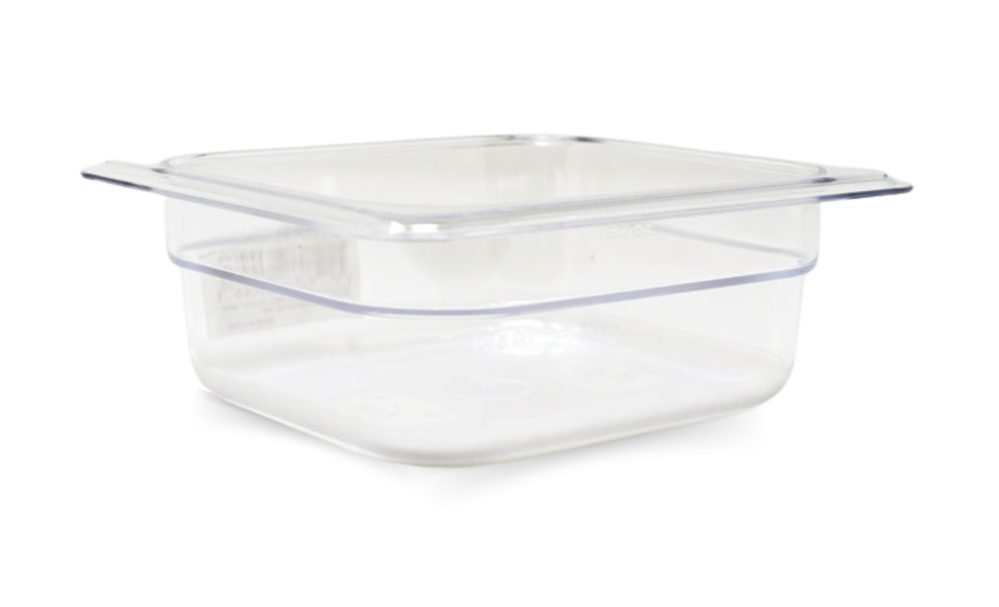 Omcan GN 1/6 Sixth-size Polycarbonate Clear Food Pan, Deep