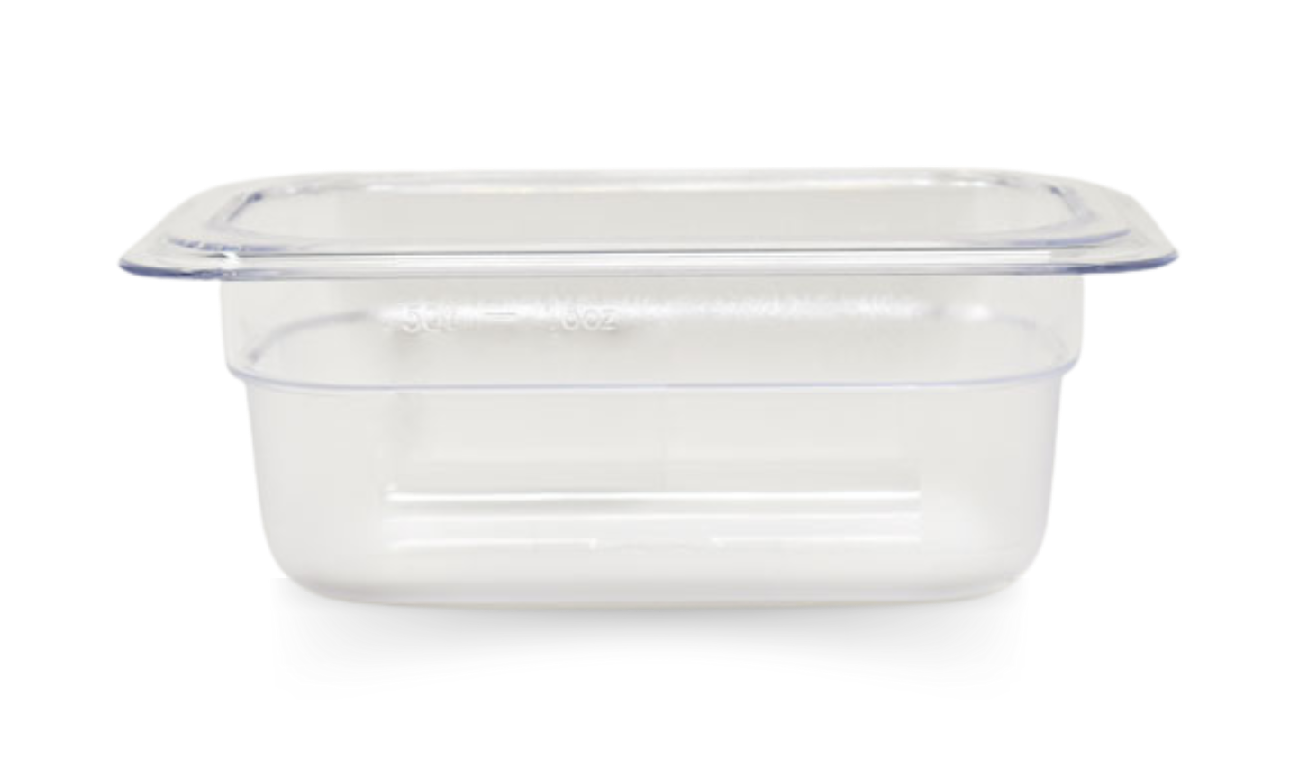 Omcan GN 1/9 Ninth-size Polycarbonate Clear Food Pan, Deep