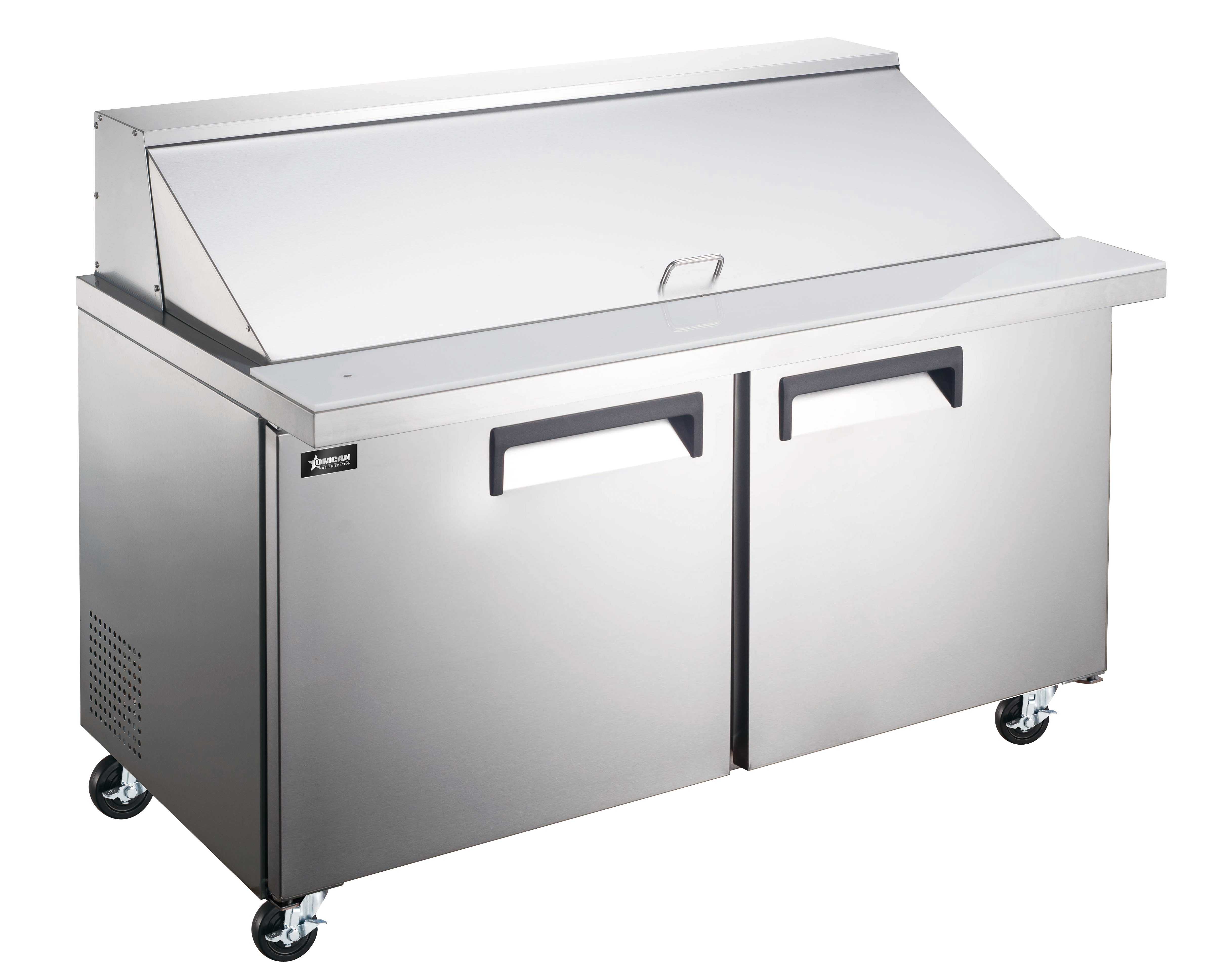 Omcan Two (2) Door Mega Top Refrigerated Prep Table, . ( ), Stainless Steel
