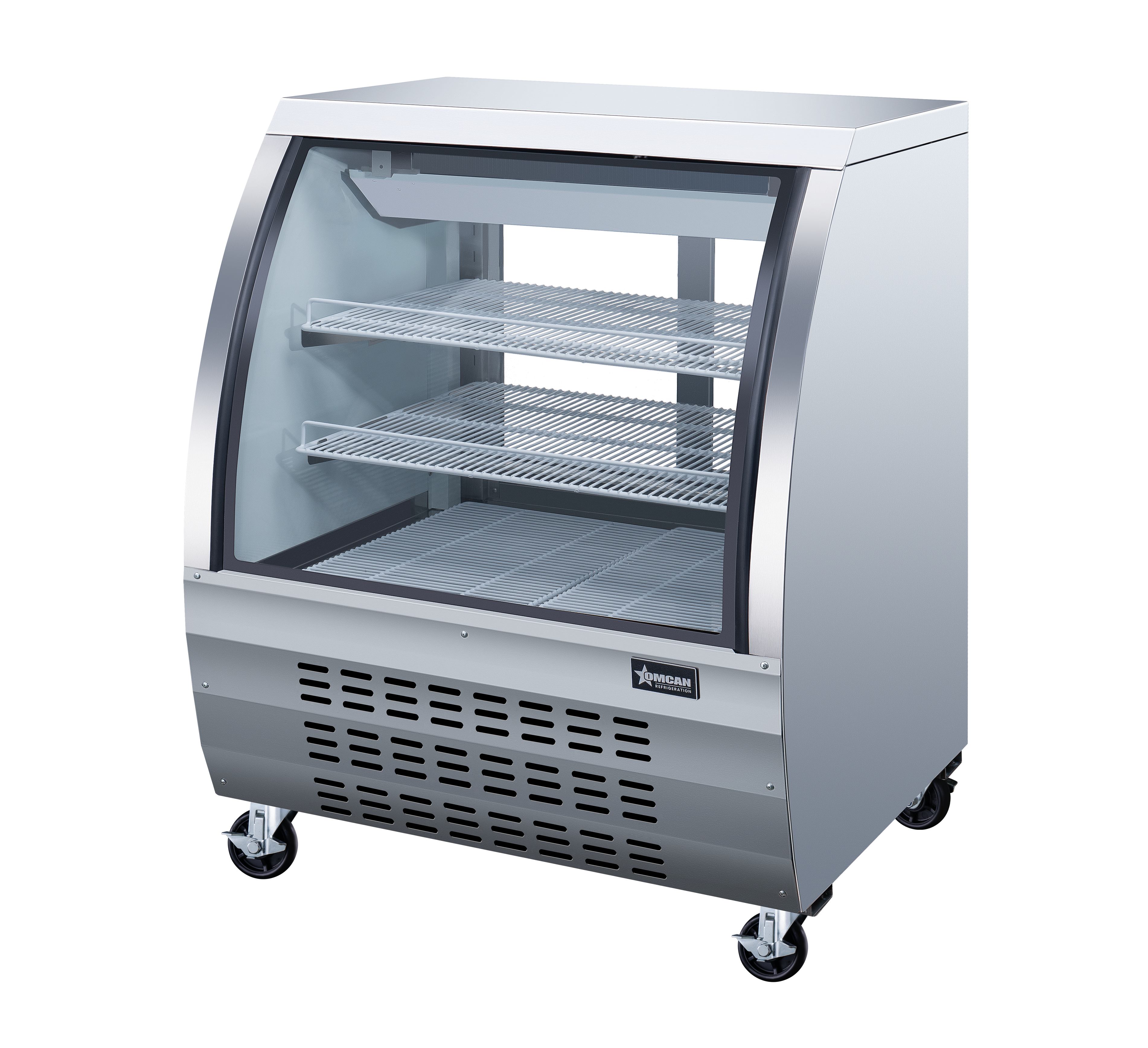 Omcan Two (2) Shelf Floor Refrigerated Showcase, . ( ), Stainless Steel Omcan Two (2) Shelf Floor Refrigerated Showcase, . ( ), Stainless Steel - 4
