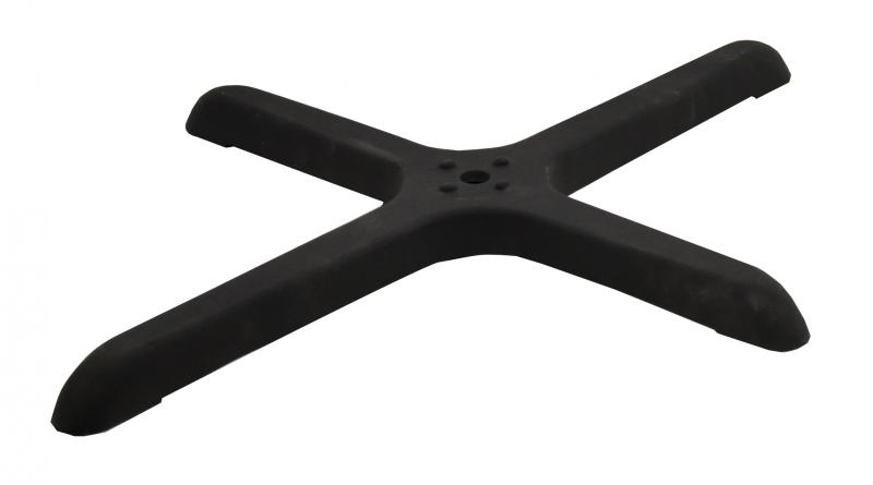 Omcan Cross-Shaped Black Restaurant Table Base compatible for 43206 and 43509 Table Columns