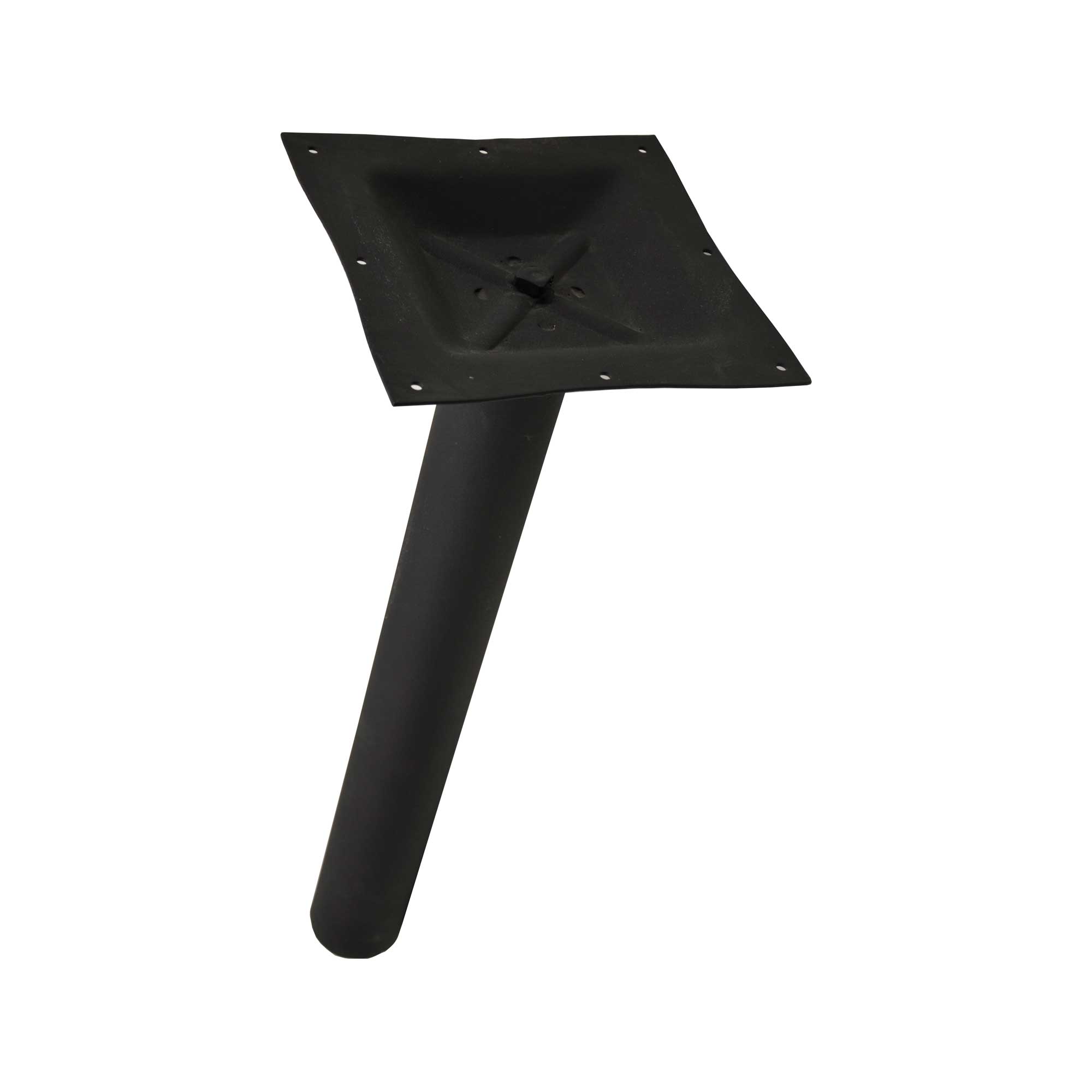 Omcan Diameter Black Column with Square Top Spider for Bar Height Table