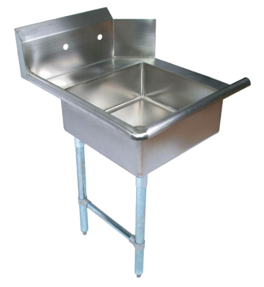 Omcan Left Side Soiled Dish Table with Sink