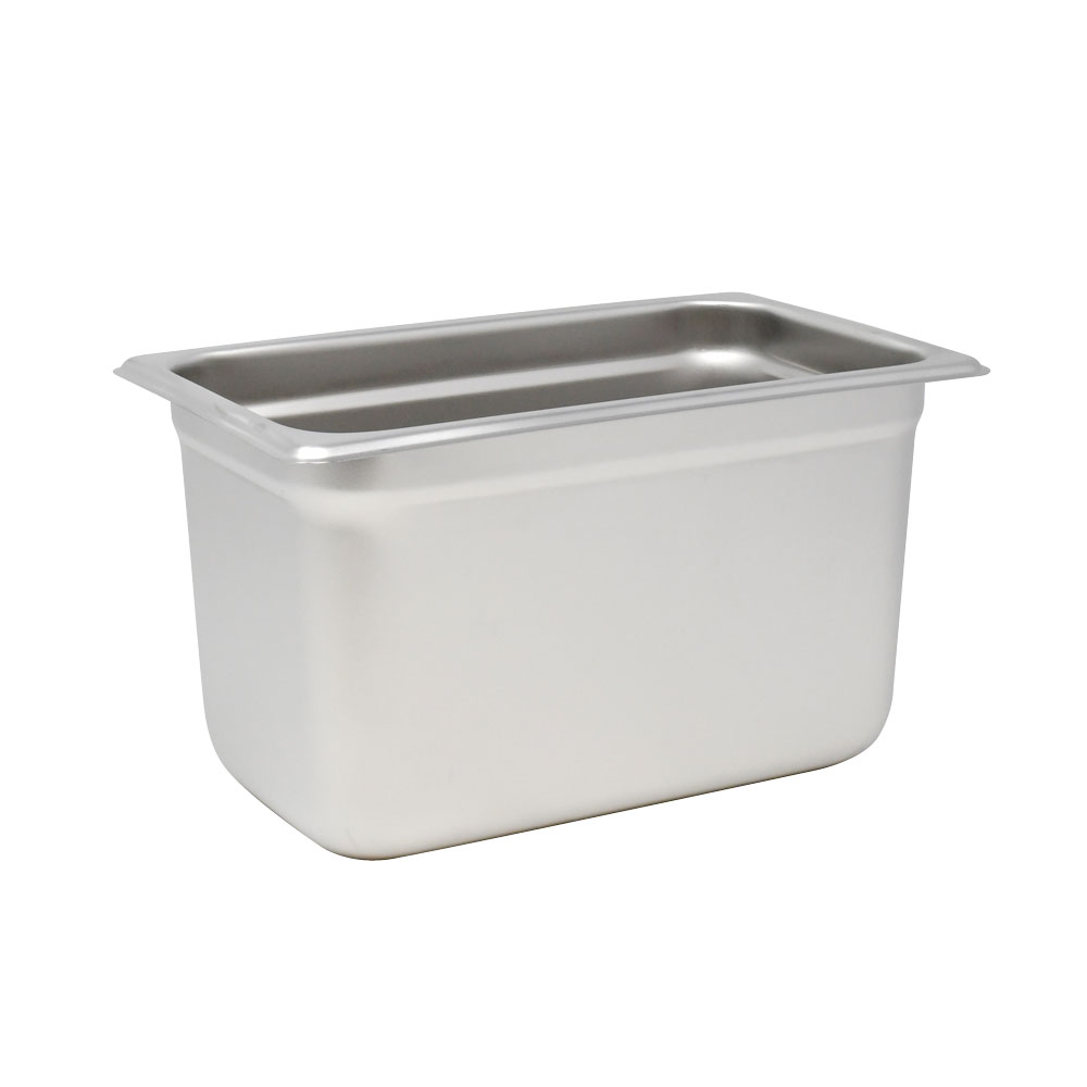 Omcan GN 1/4 Quarter-Size Anti-Jam Stainless Steel Steam Table Pan – Deep