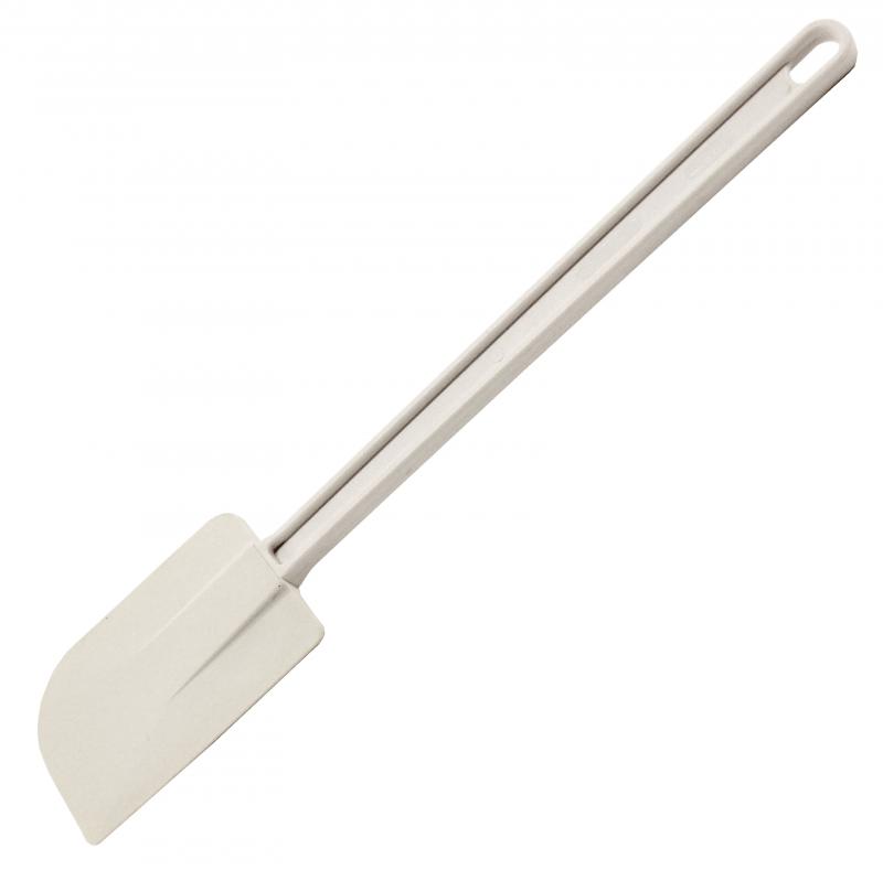 Omcan White Rubber Scraper with Plastic Handle