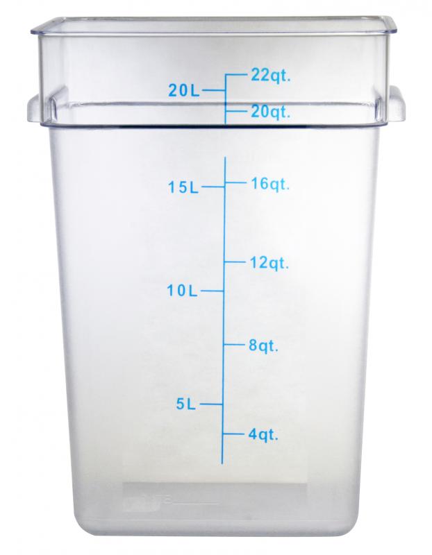 Omcan Polycarbonate Clear Square Food Storage Container