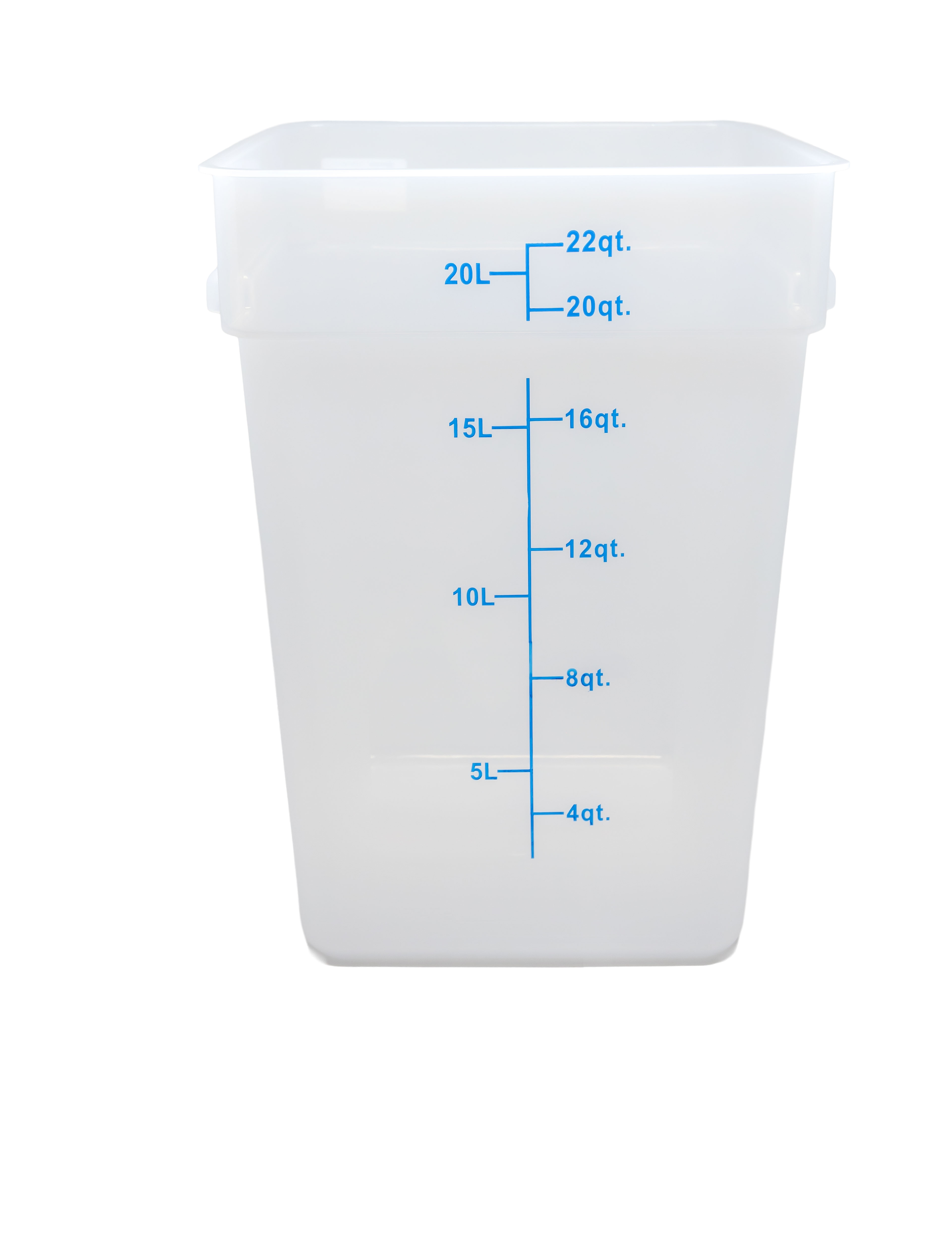 Omcan Polypropylene Translucent Square Food Storage Container