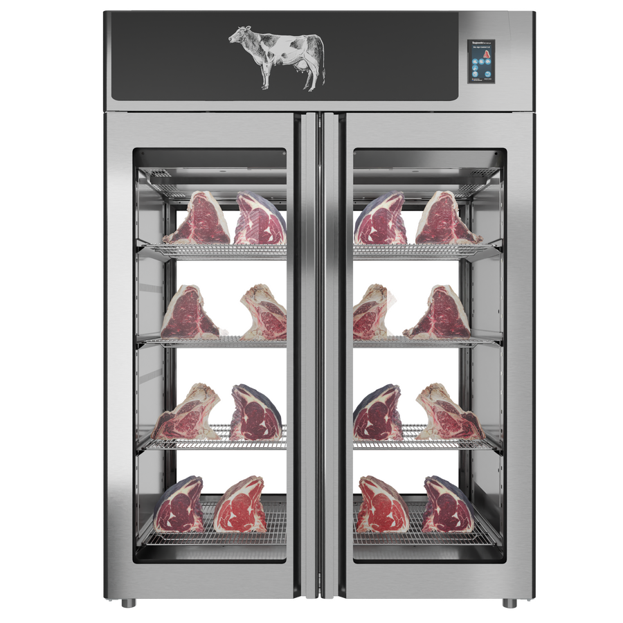 Stagionello® Dry Age 3.0 , Dry Aging Cabinet with Humidity Management, 2-Glass View – 220-240V, 1Ph, 548W