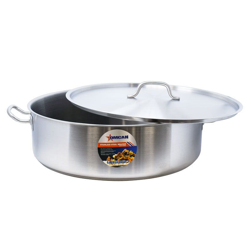 Omcan Stainless Steel Brazier with Lid Omcan Stainless Steel Brazier with Lid - 2