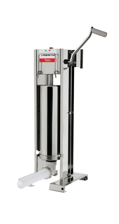 Reber Trento Stainless Steel Manual Sausage Stuffer with / Capacity – 2-Speed Vertical and Horizontal Gear Drive