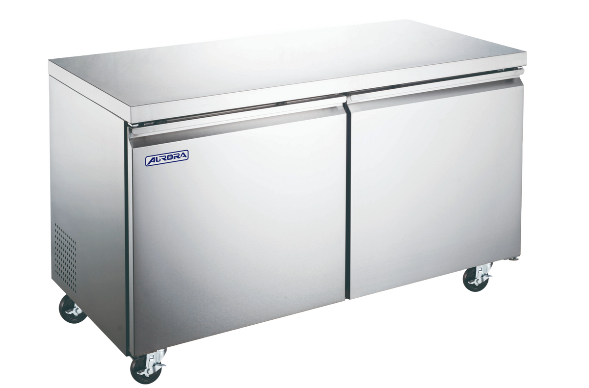 Aurora Two (2) Door Undercounter Freezer, . ( ), Stainless Steel