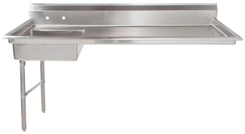 Omcan Left Side Under Counter Dish Table