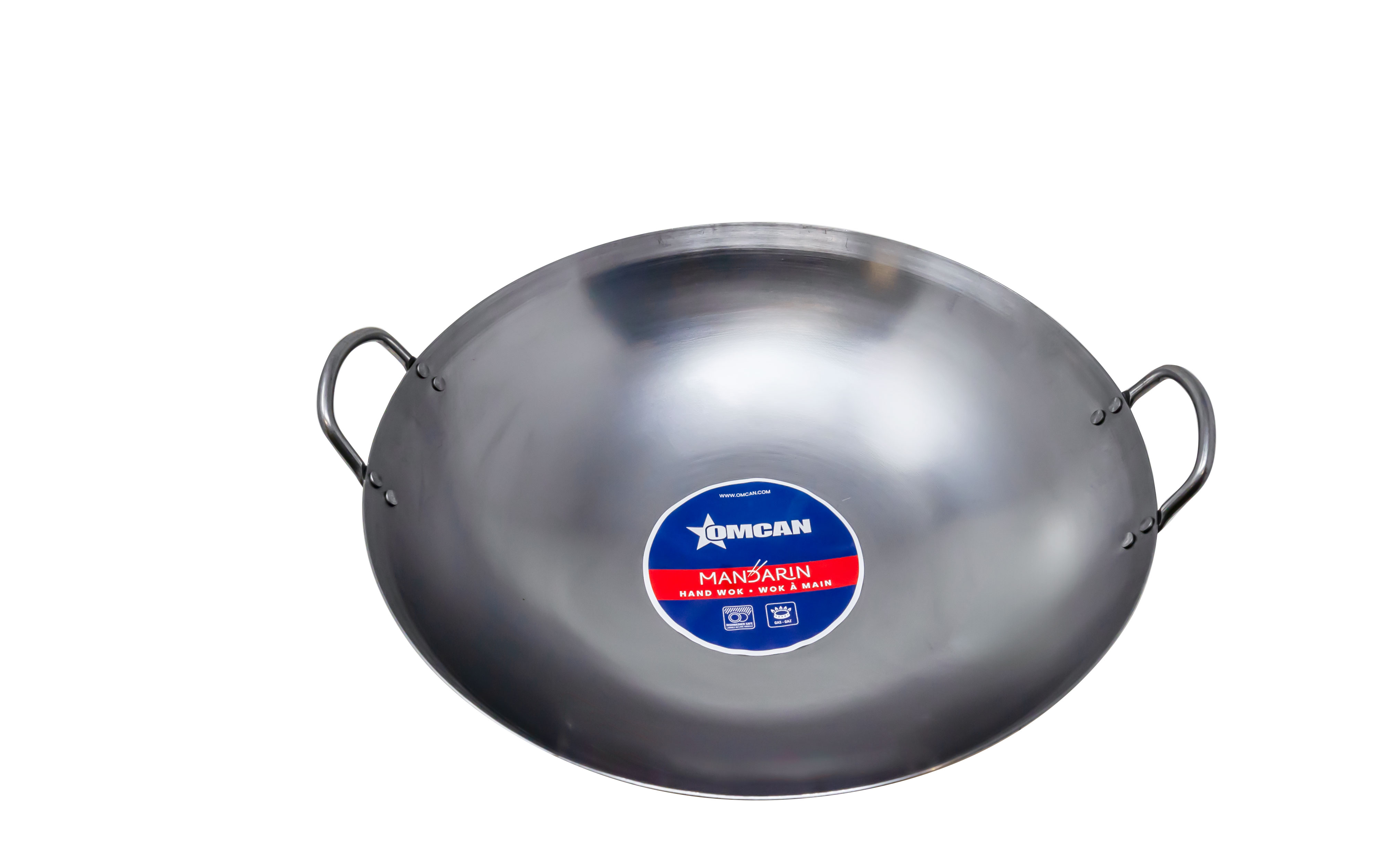 Omcan Iron Double Ear Cantonese Wok Omcan Iron Double Ear Cantonese Wok - 2