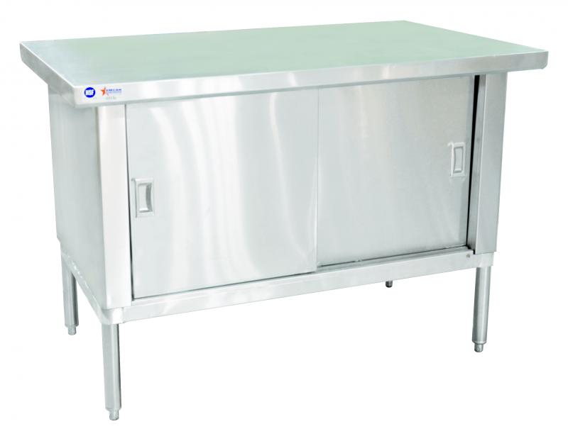 Omcan 430 Stainless Steel Knock-down Worktable – Overhang Edge