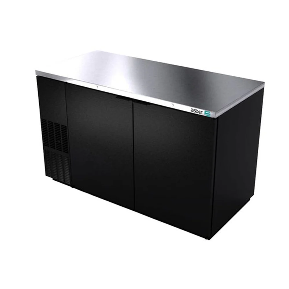 Asber ABBC-58 59.5" Solid 2-Door Back Bar Refrigerator