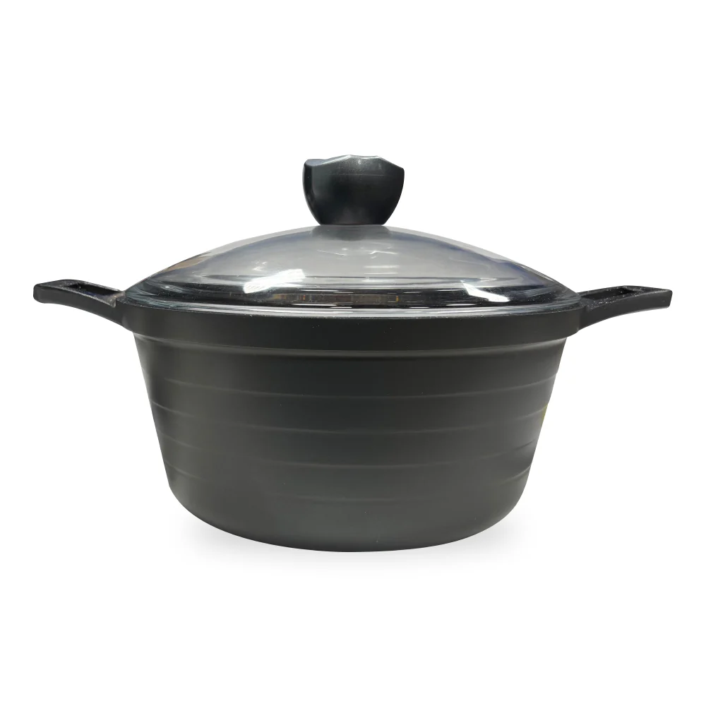 Acrochef 10" Stock Pot with Black Handles - AC424