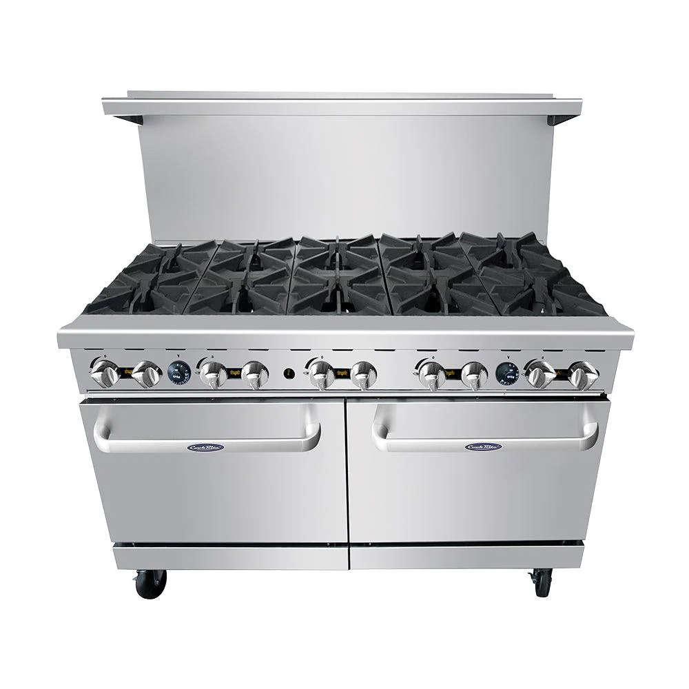 Atosa AGR-10B 60" Gas 10-Burner Range - 374,000 BTU
