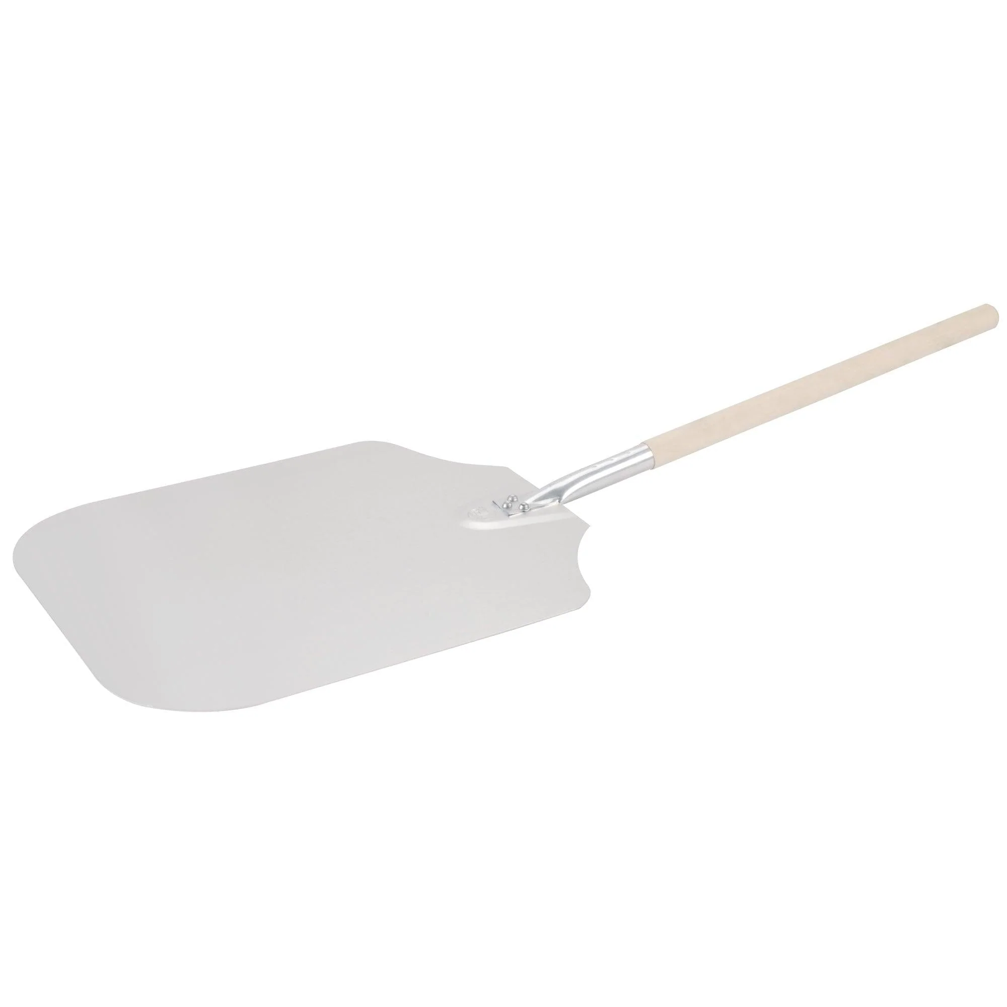 American Metalcraft 4016 16" x 18" Aluminum Pizza Peel with 19" Wooden Handle