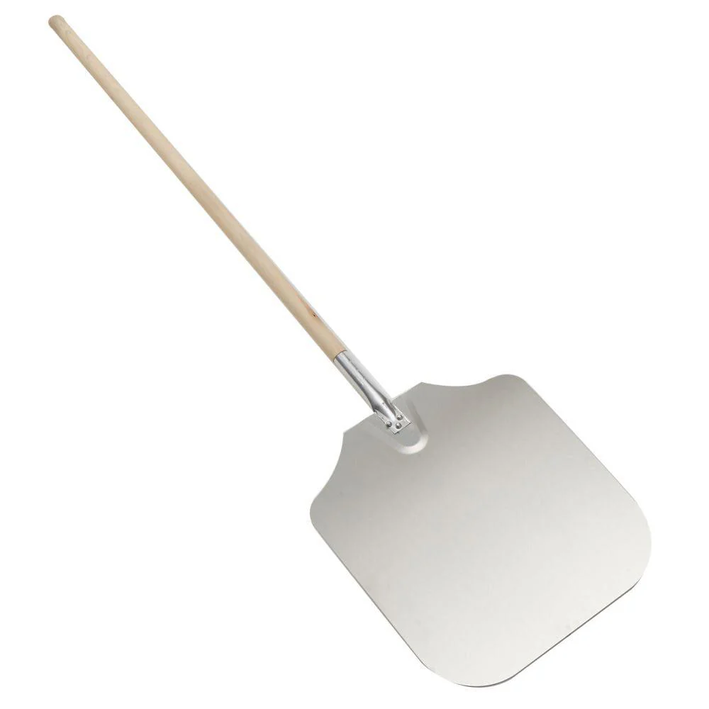 American Metalcraft 5616 16" x 18" Aluminum Pizza Peel with 38" Wooden Handle
