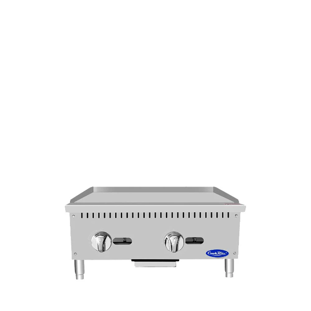 Atosa ATMG-24 24" robust-build Gas Griddle With Manual Control - 60,000 BTU