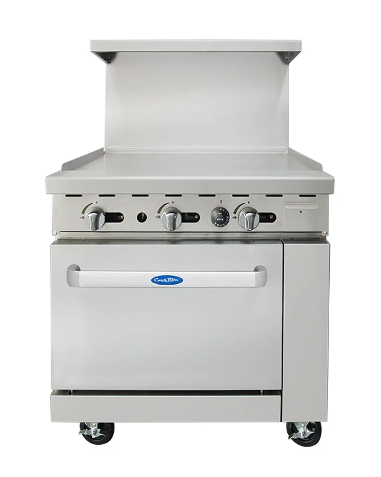 Atosa - 36" Natural Gas Range w/ Griddle - AGR-36G-NG